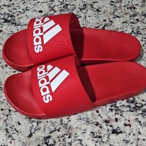 Adidas Bold Red Slides